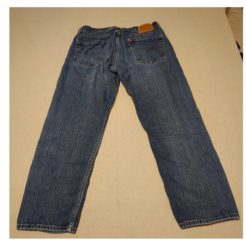 Levis‎ 505 Regular Fit Jeans Mens 34x30 Medium Wash Blue Denim 00505-1989 S